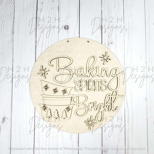 Baking Spirits Bright Sign Kit