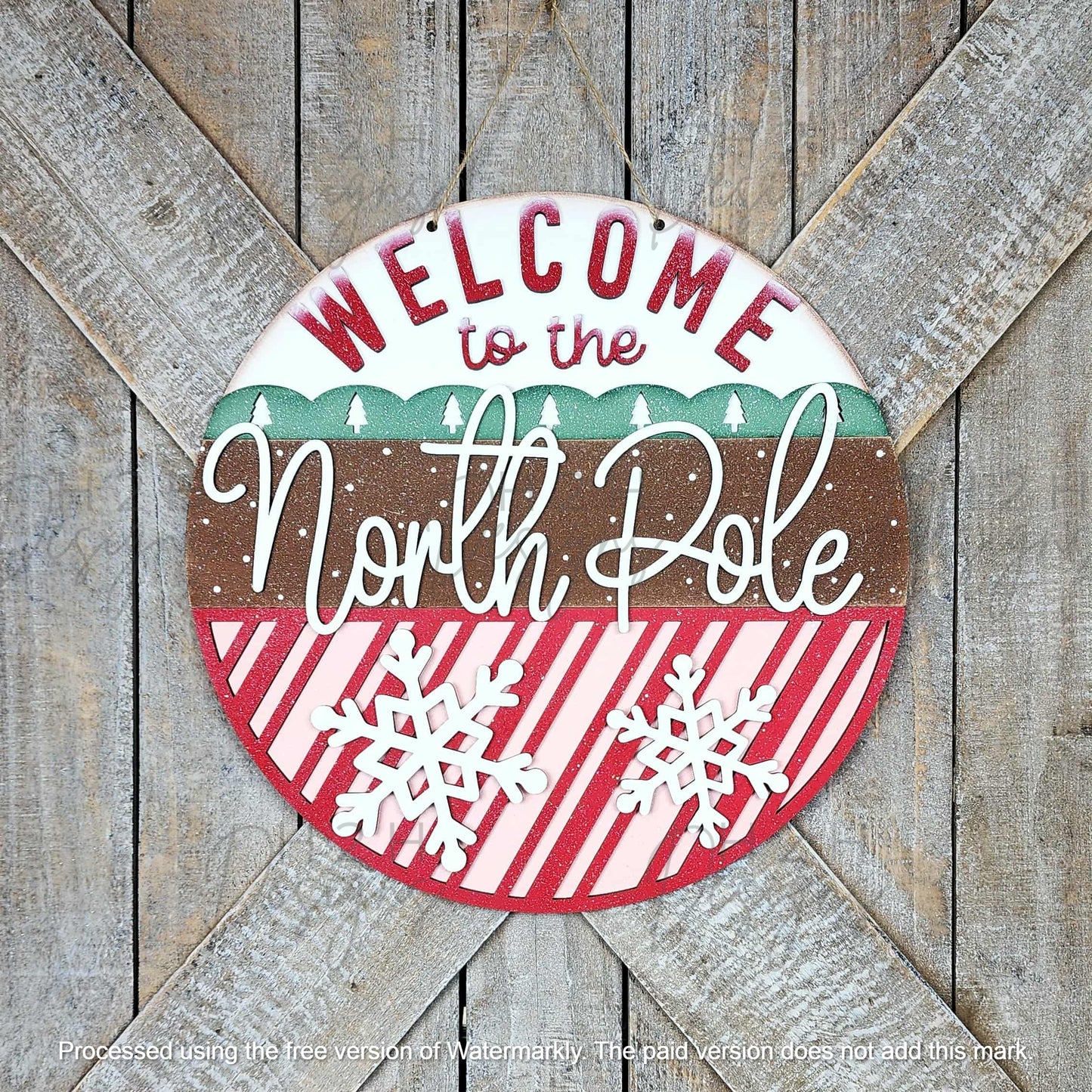 Welcome to the North Pole Sign Kit