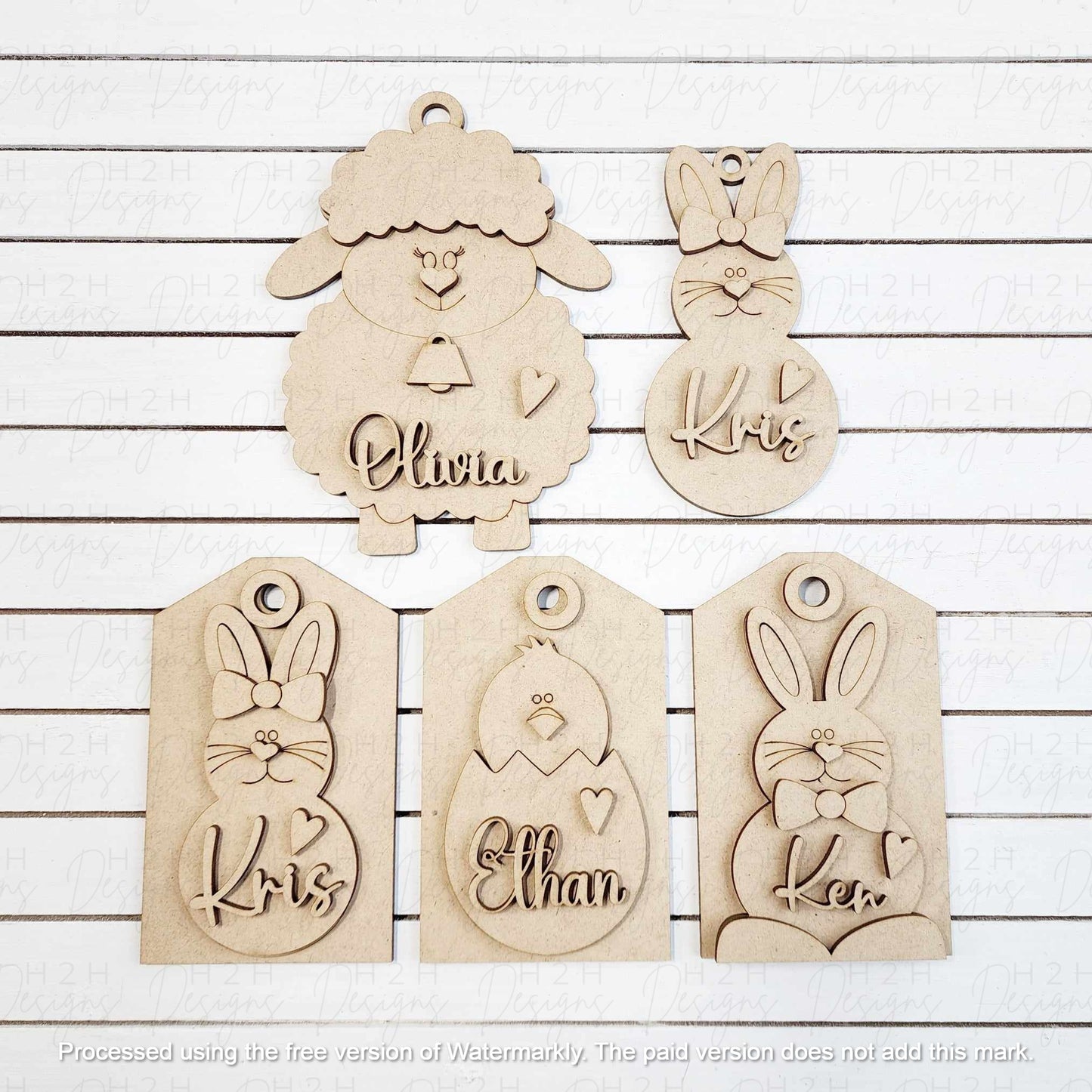 Happy Easter Basket Tags