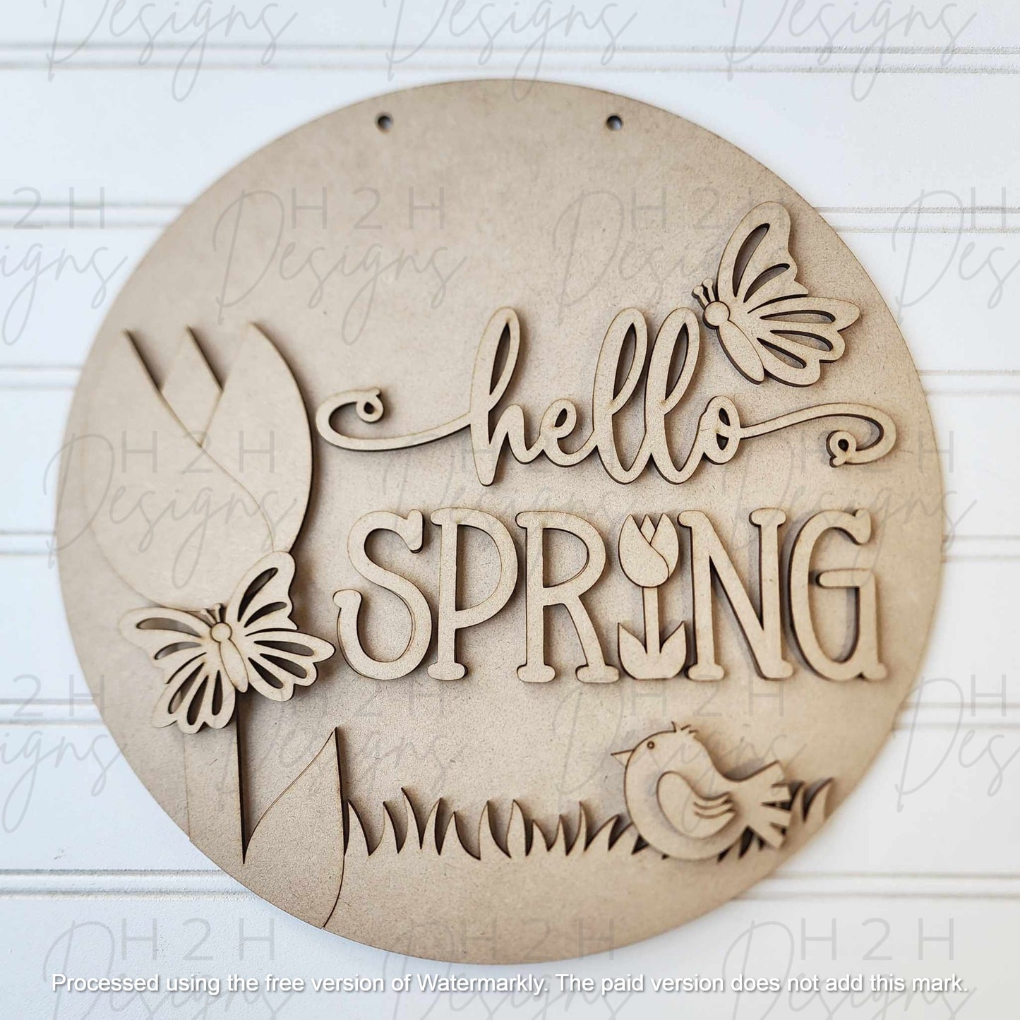 Round Door Sign Project