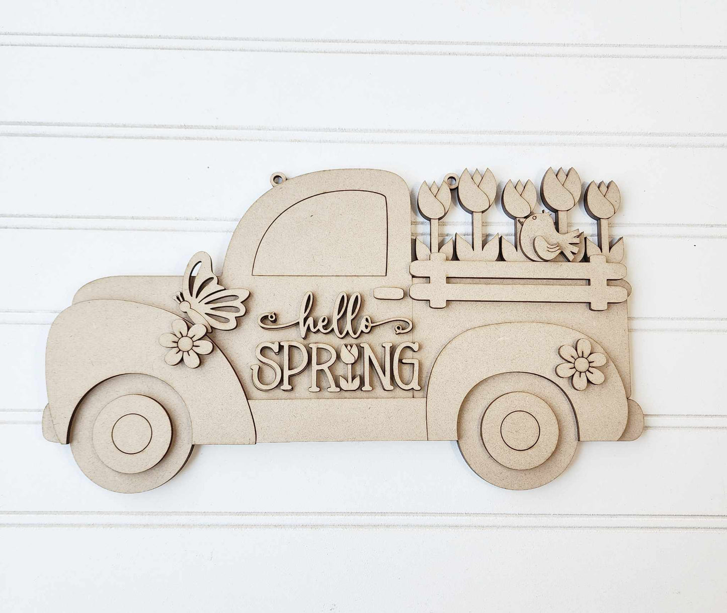 Hello Spring Truck DIY Door Sign Kit