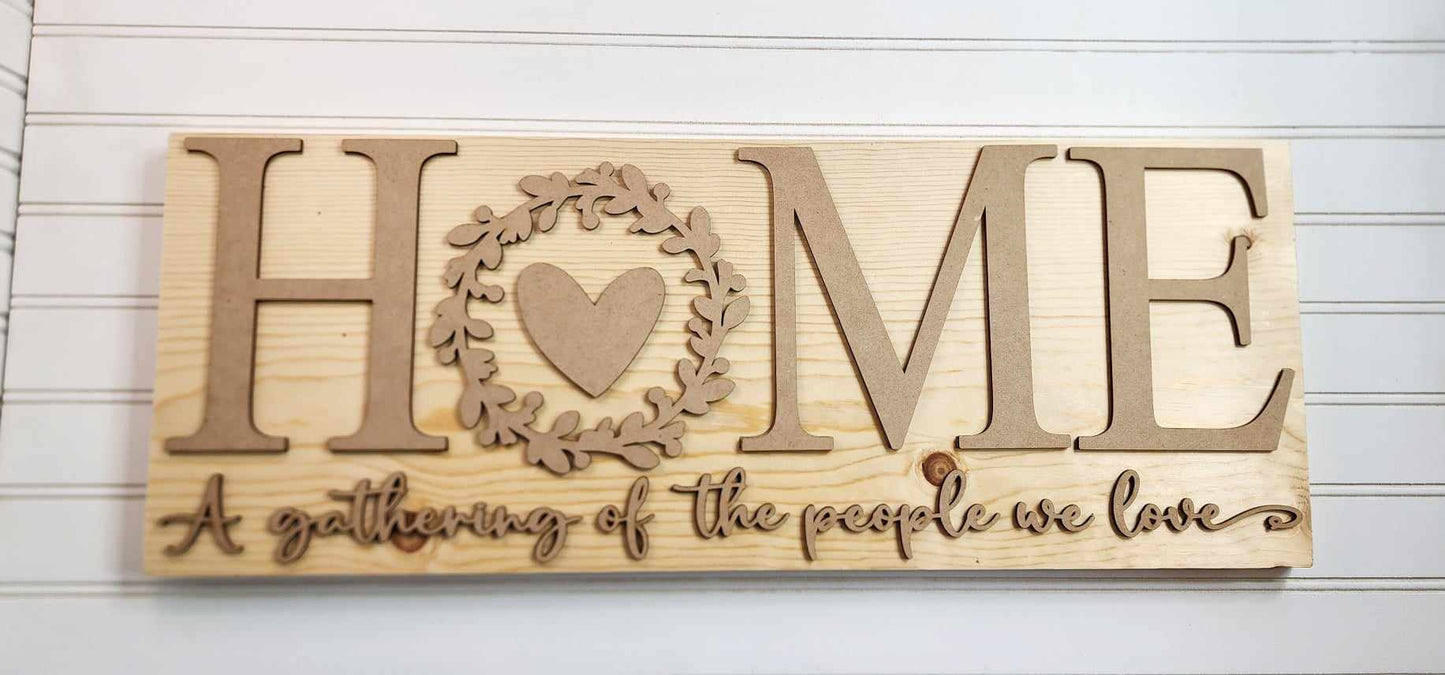 HOME Mantel sign DIY Kit