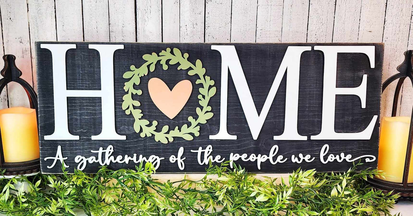 HOME Mantel sign DIY Kit