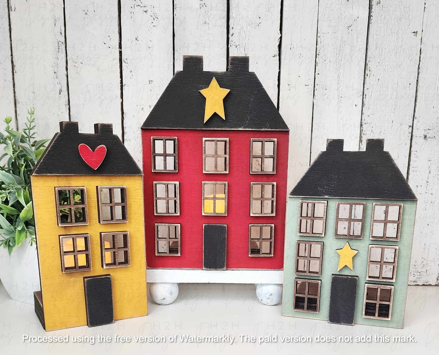 Saltbox House Votive Holder