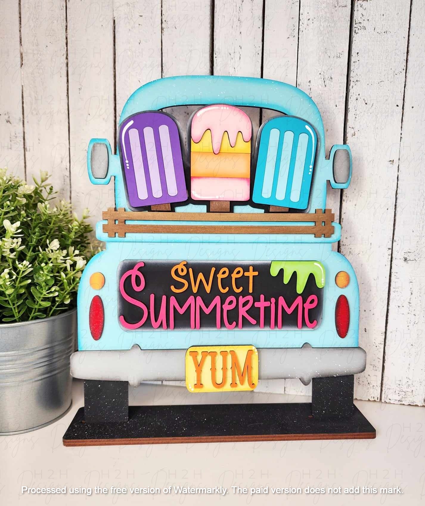 Popsicle Sweet Summer Truck Insert