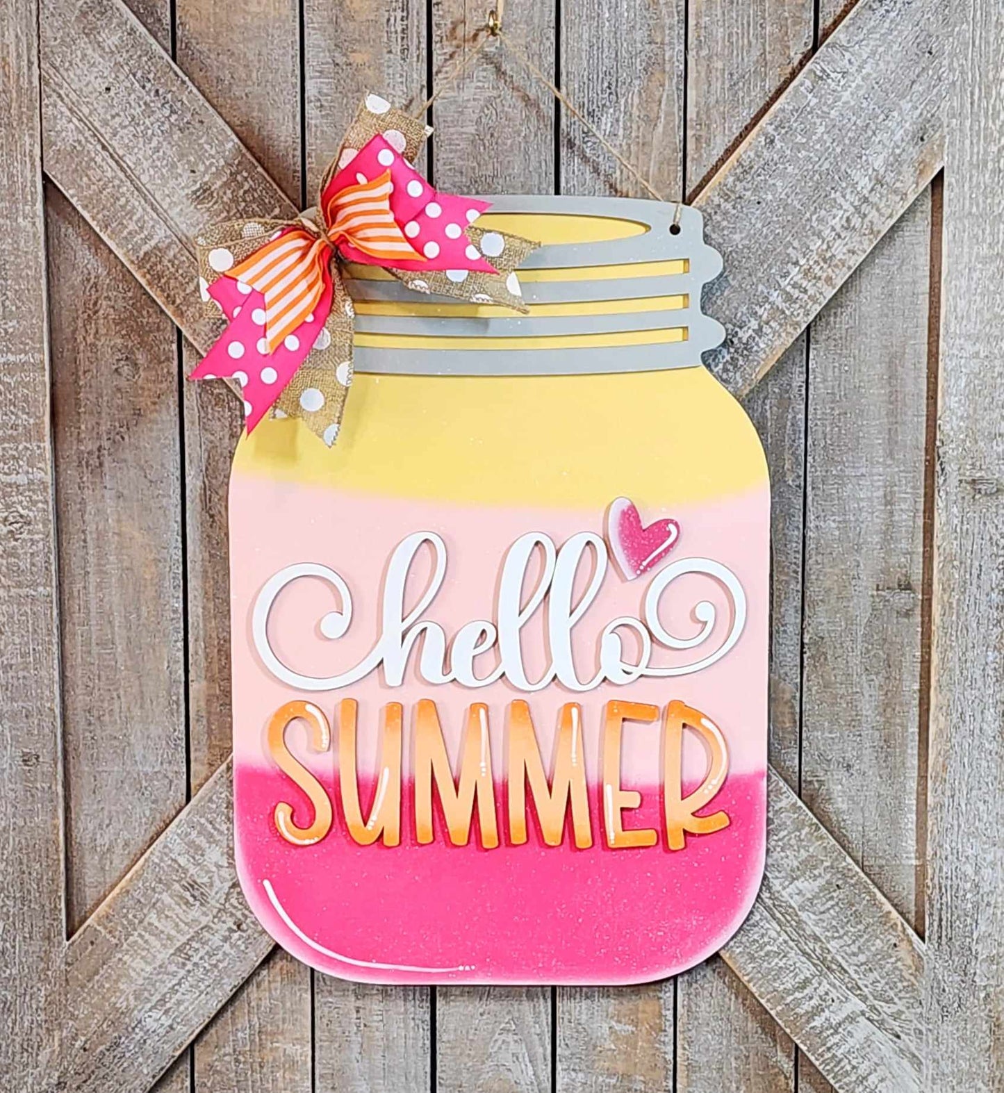 Hello Summer DIY Door Sign Kit