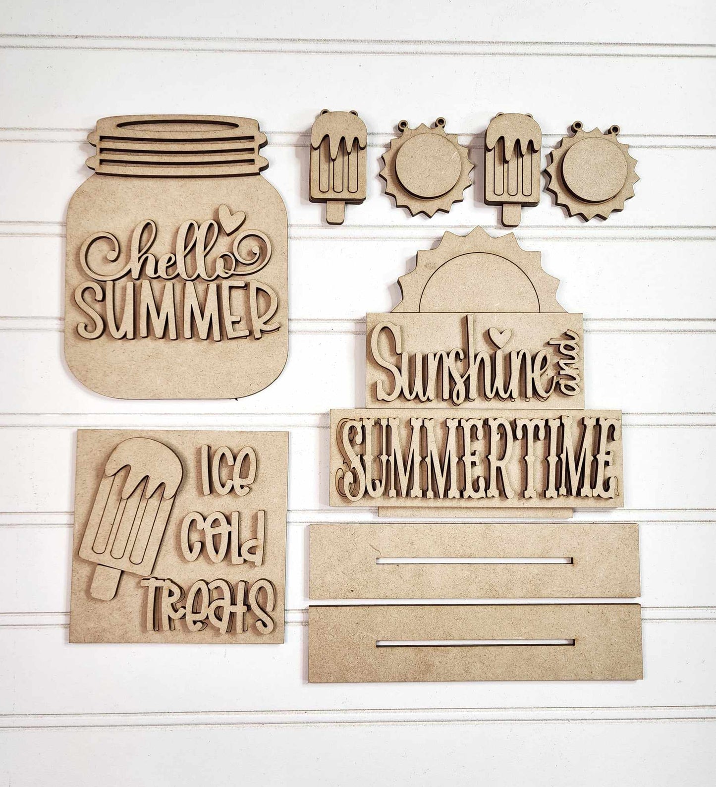 Hello Summer Tiered Tray DIY Kit