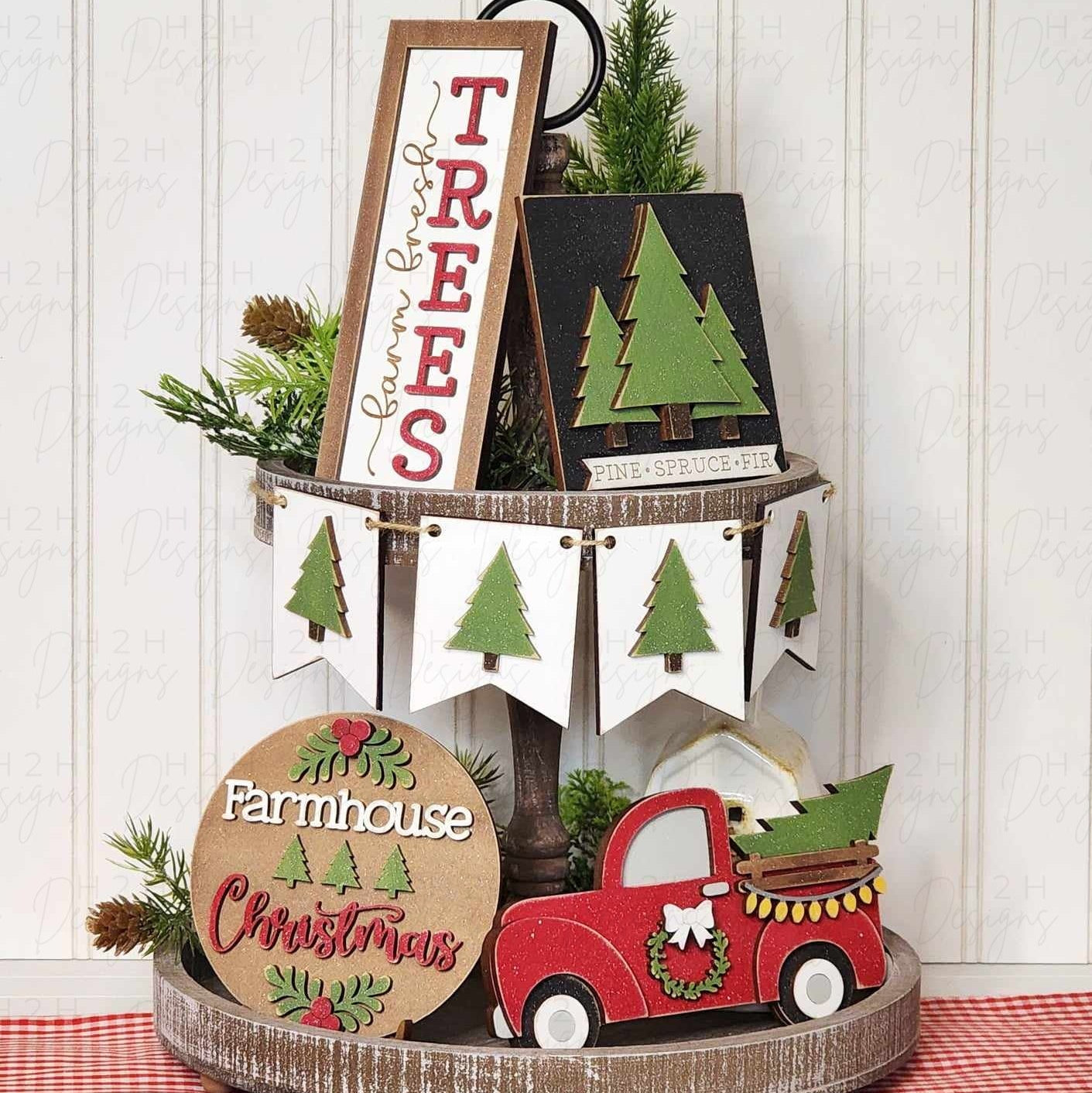 Country Christmas Decor Set