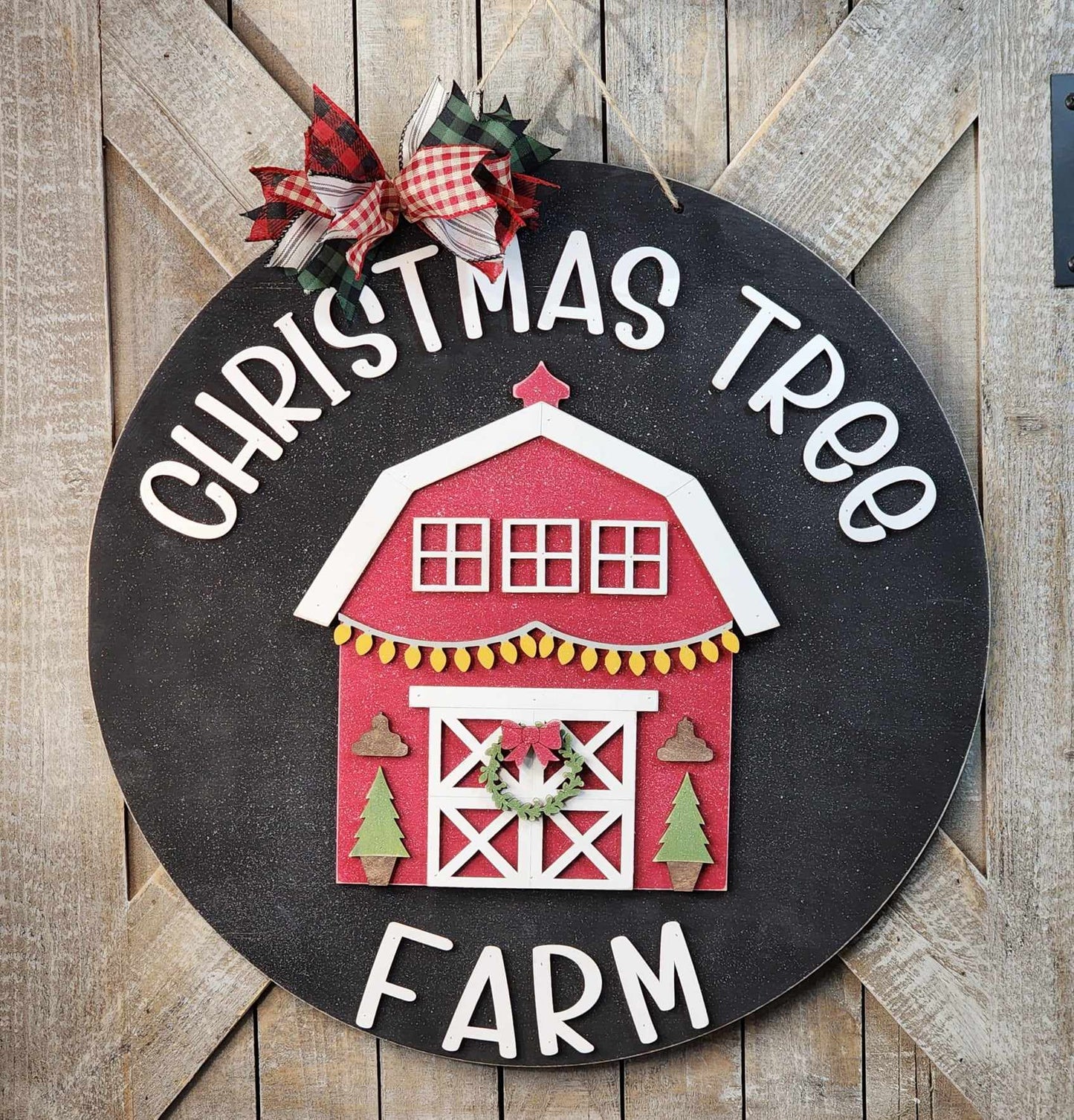 Christmas Tree Farm Door Sign Kit