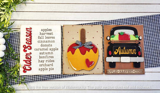 Apple Cider Trio Signs