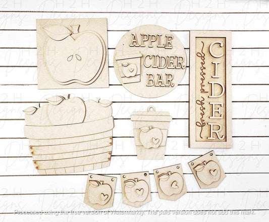 Apple Cider Decor Set