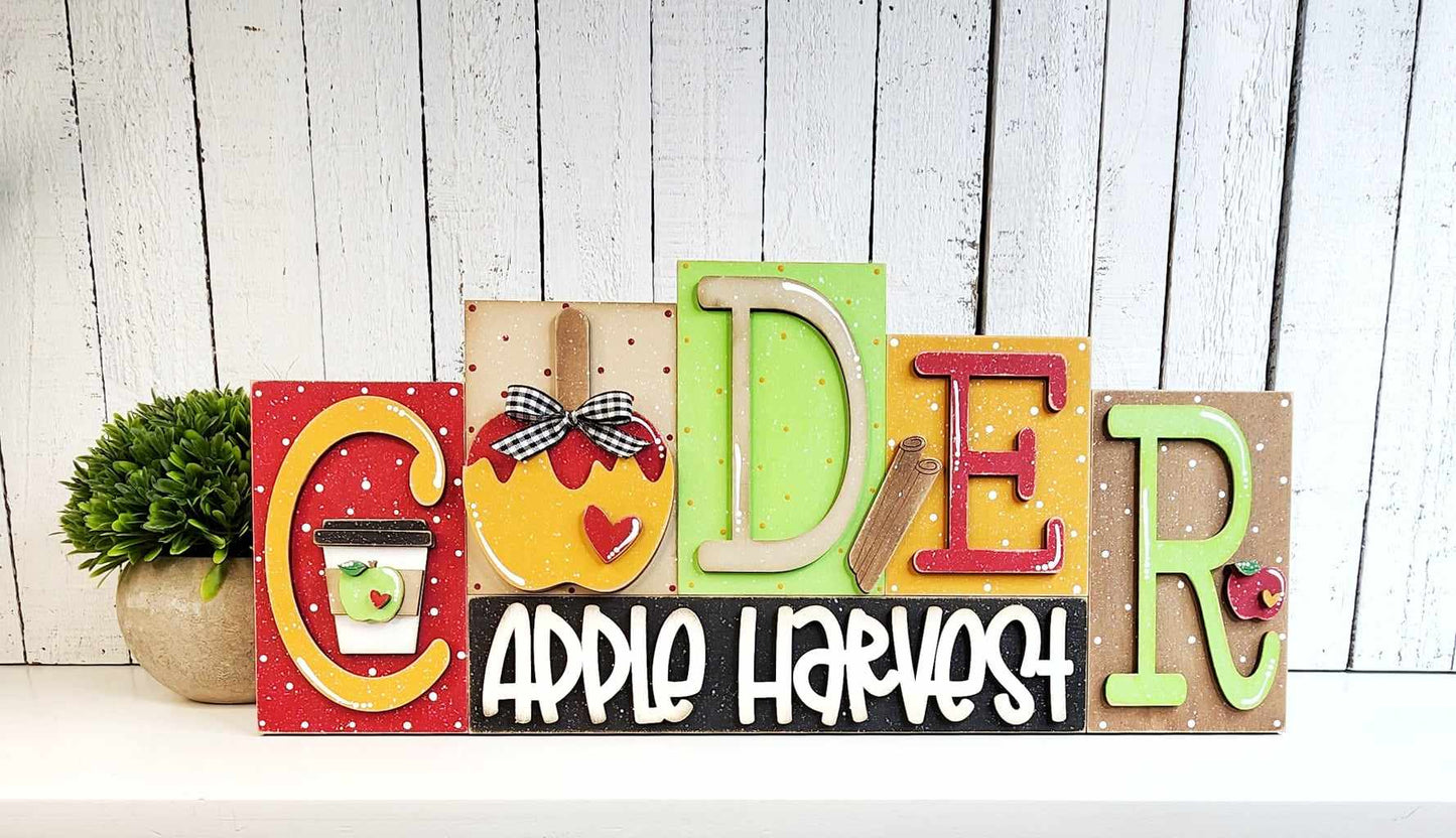 Cider Word Block Kit