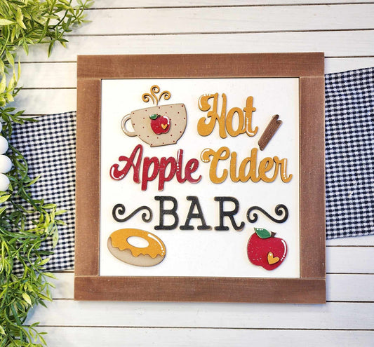 Apple Cider Bar Sign DIY Kit