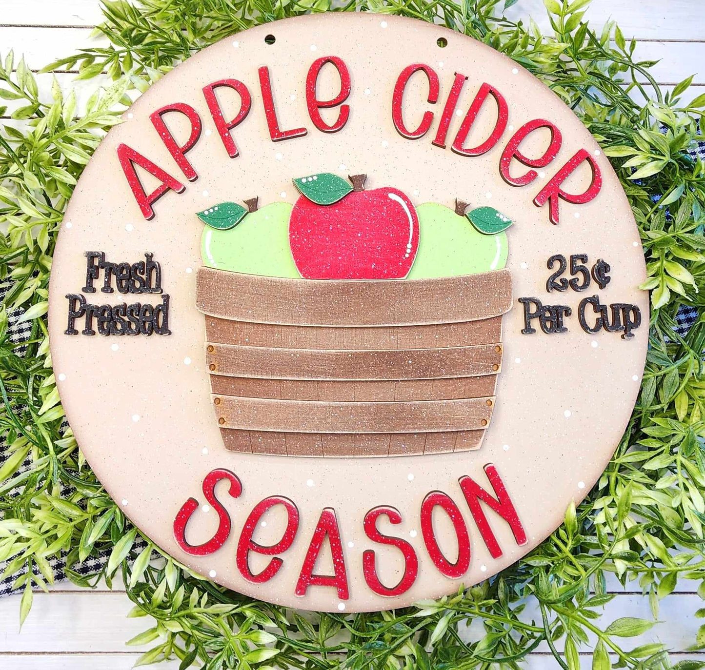 Apple Cider DIY Door Sign Kit