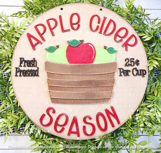 Apple Cider Hanging Sign