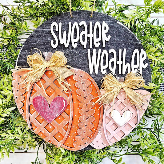 Sweater Weather DIY Door Sign Kit