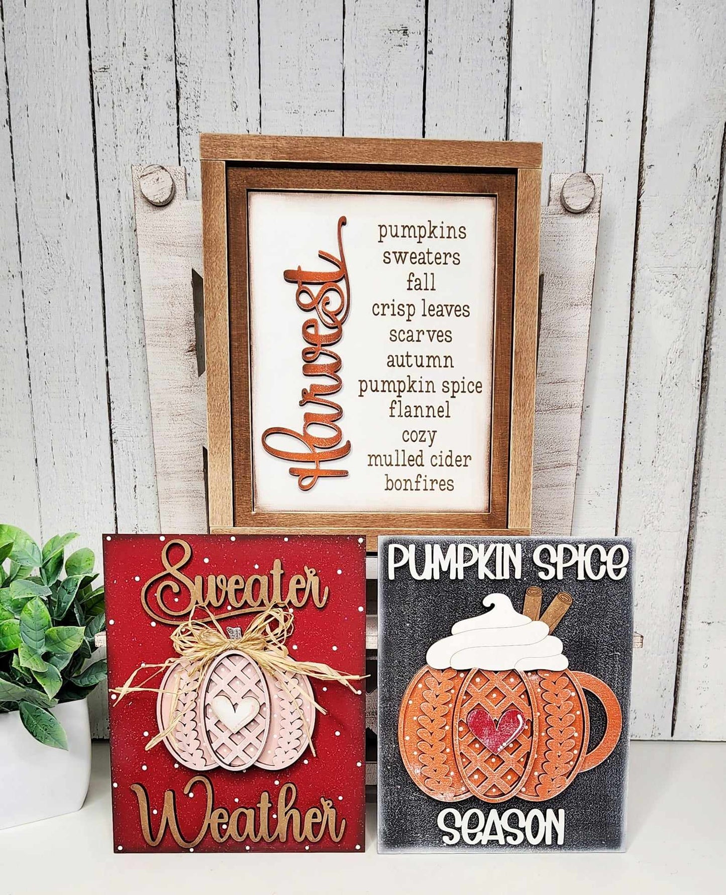 Sweater Weather Trio DIY Sign Kit