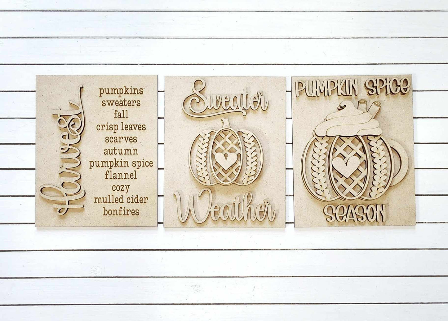 Sweater Weather Trio DIY Sign Kit