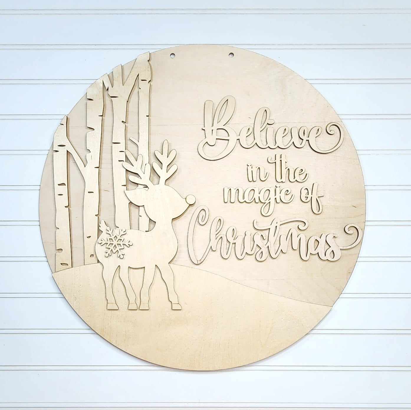 Oh Deer Christmas Door Sign Kit