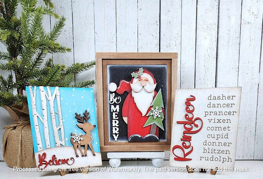 Oh Deer Christmas Trio Signs
