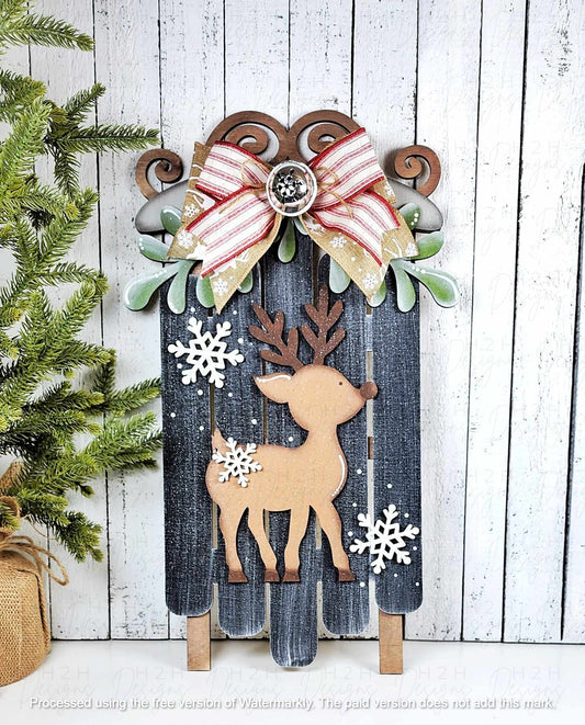 Oh Deer Sled Sign