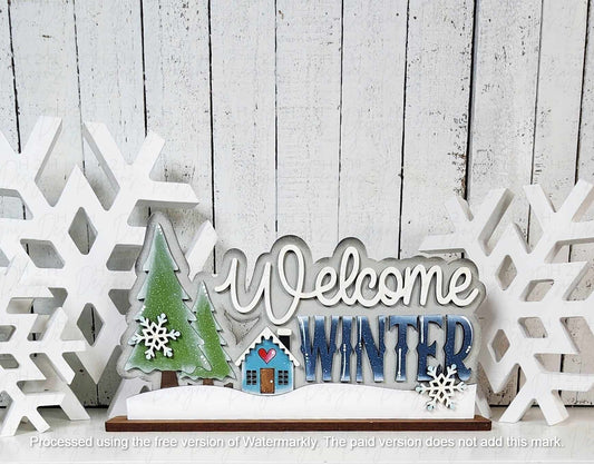 Welcome Winter Word Art