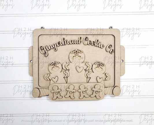 Gingerbread Cookie Co Sign Kit