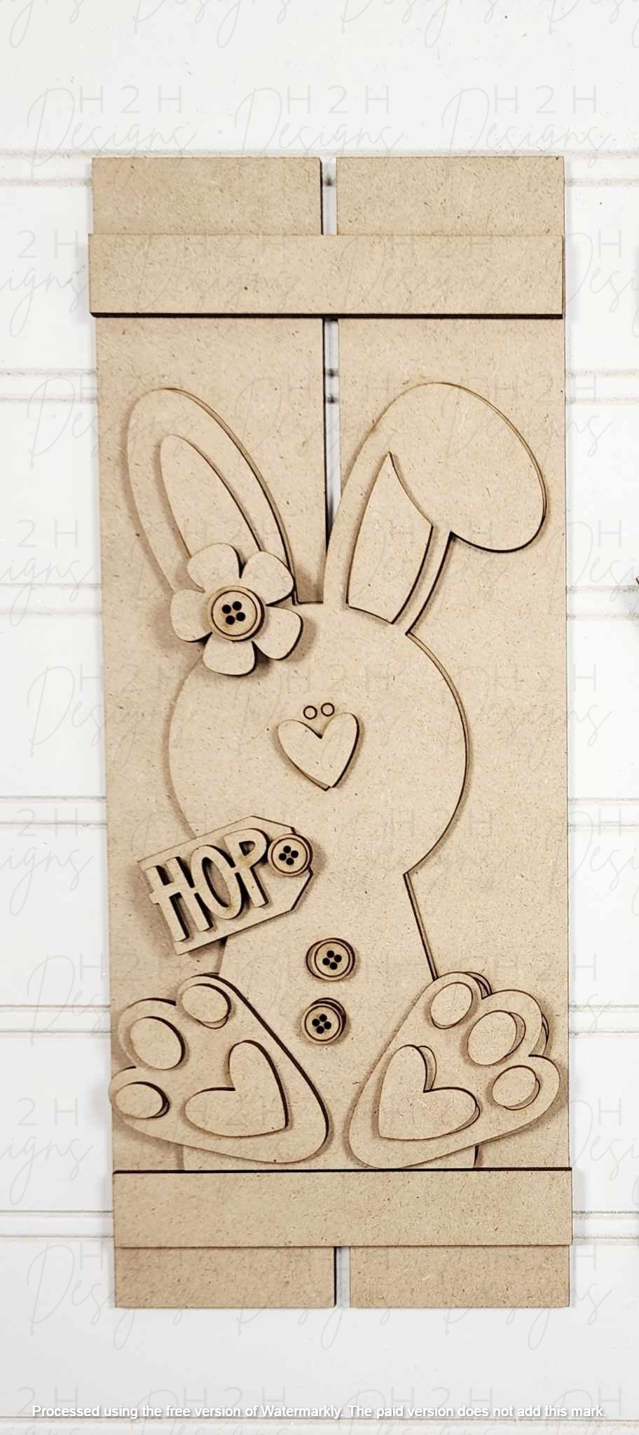 Bunny Pallet Shelf Sitter