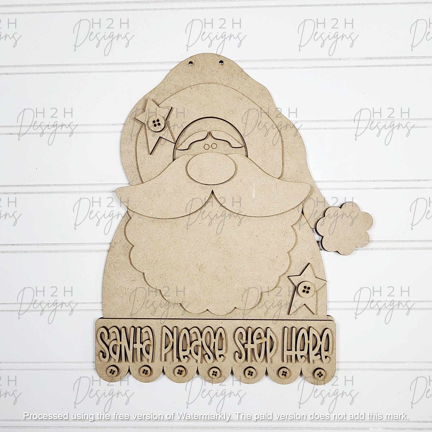 Santa Please Stop Here Sign Kit