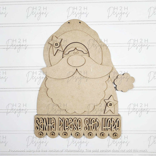Santa Please Stop Here Sign Kit