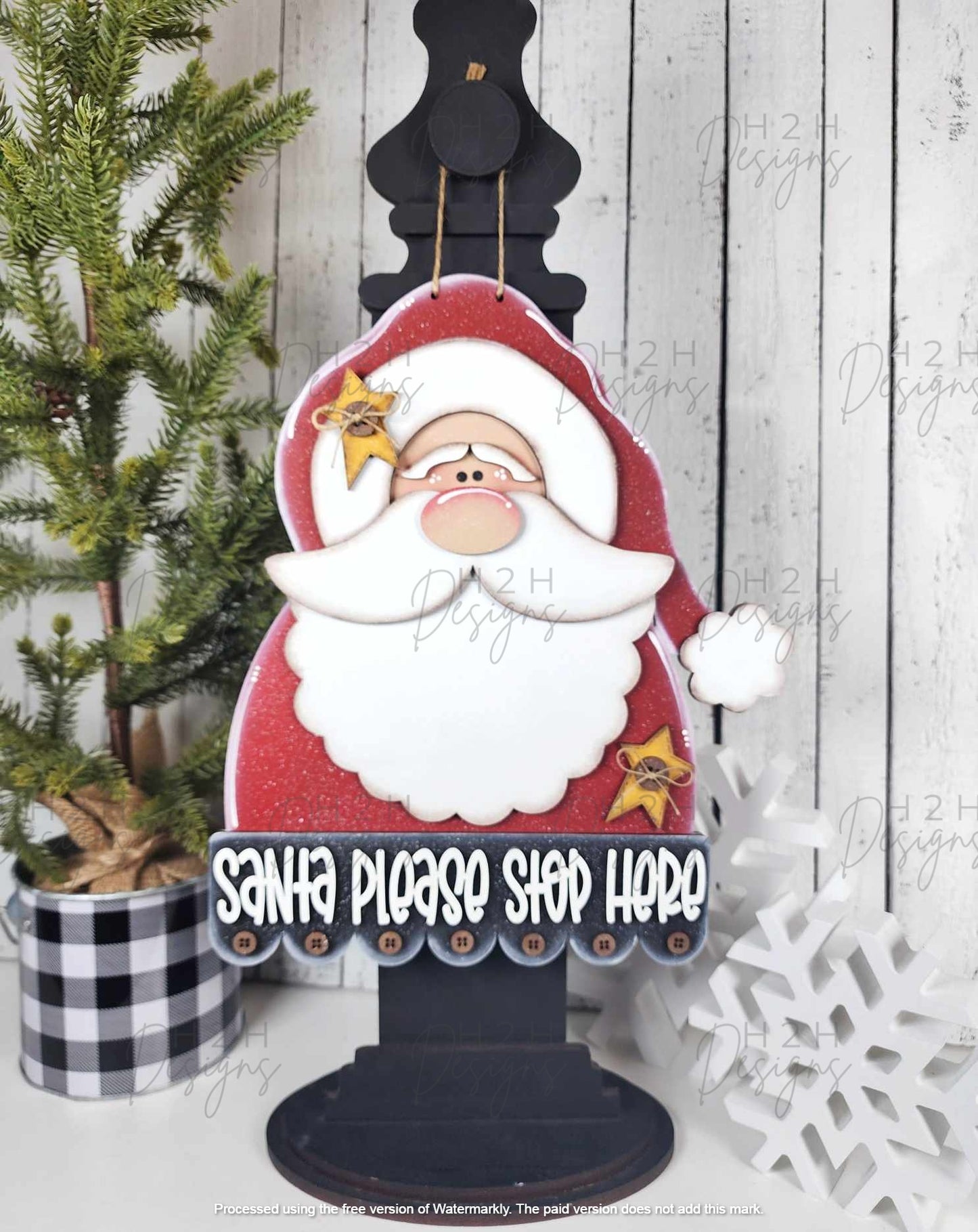Santa Please Stop Here Sign Kit