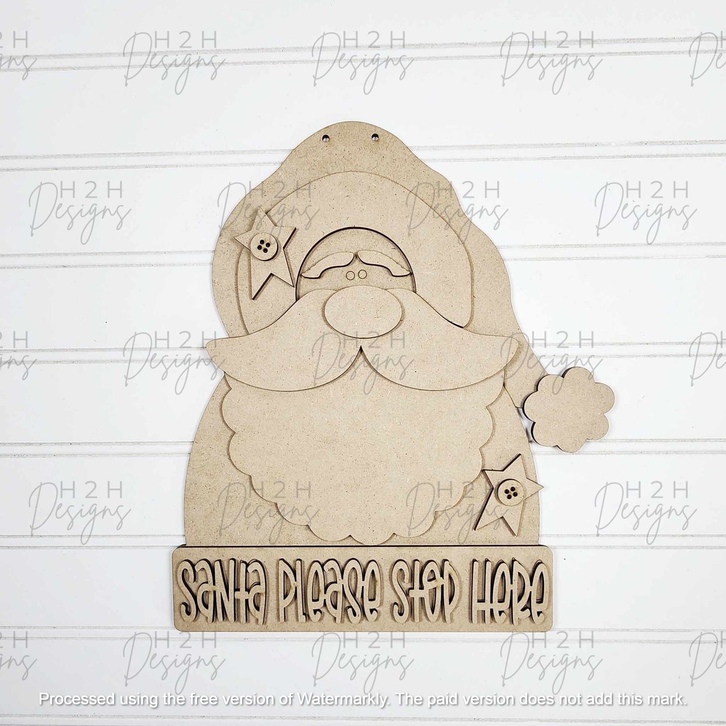 Santa Please Stop Here Sign Kit