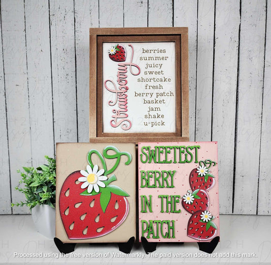 Berry Sweet Trio Signs