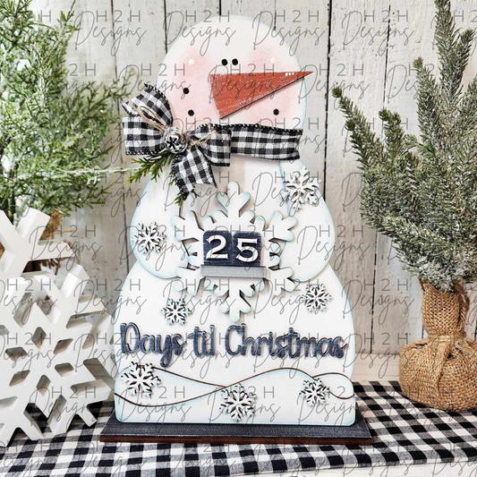 Snowman Christmas Countdown