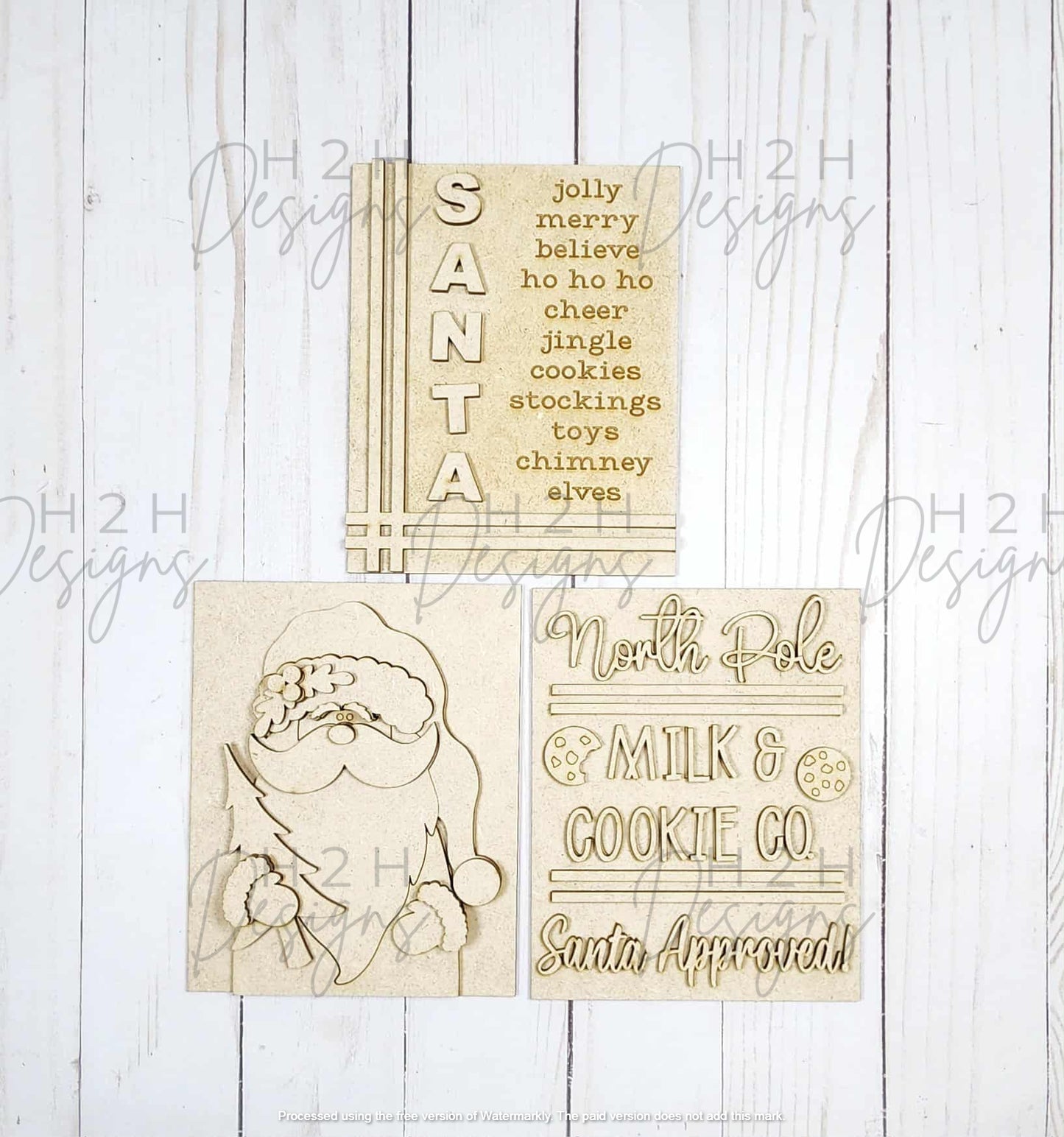 North Pole Trio Signs