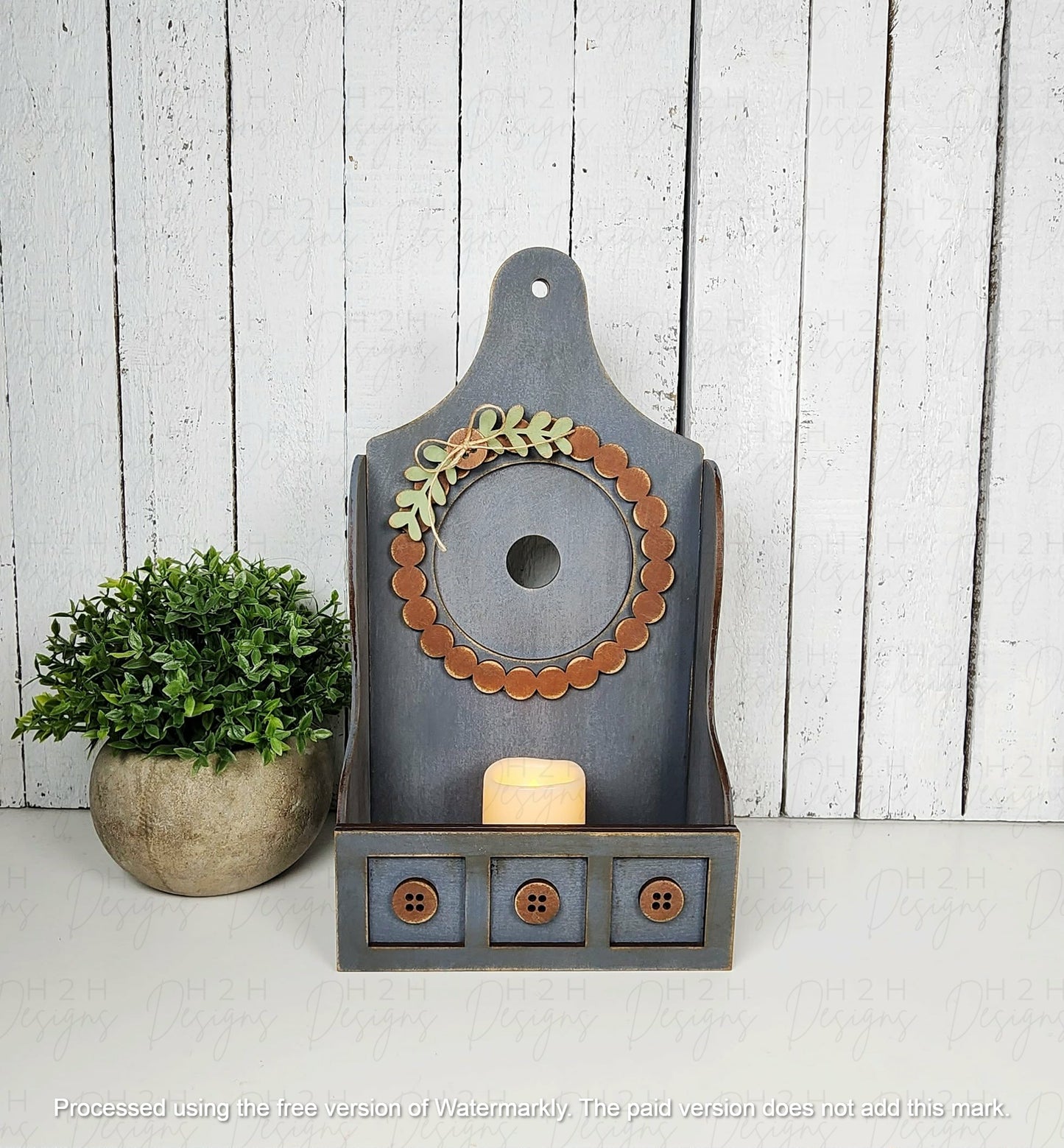 Heirloom Shaker Box Votive Holder