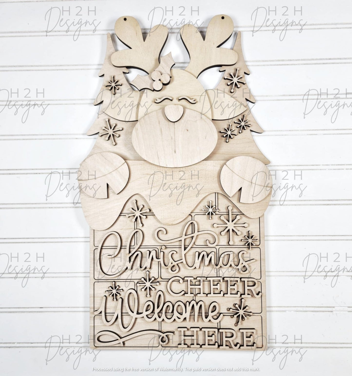 Christmas Cheer Welcome Here Sign Kit