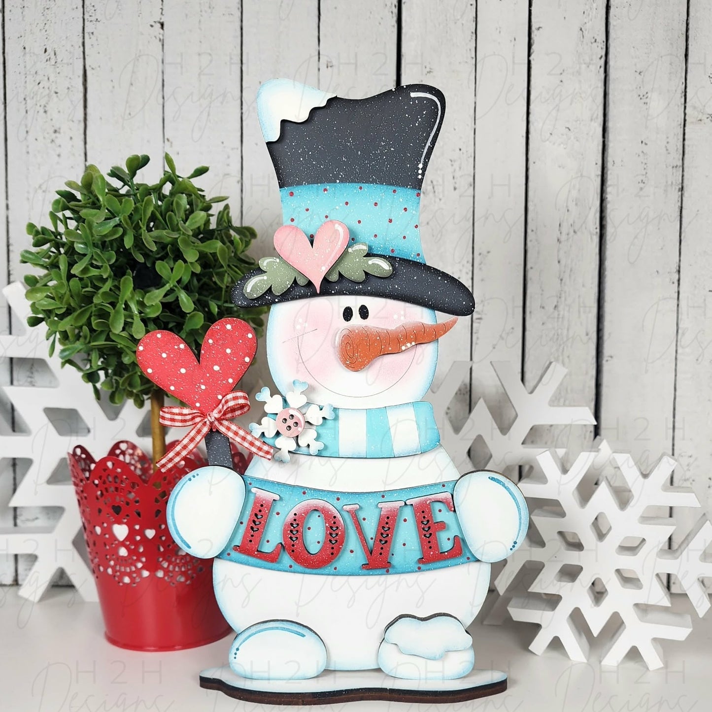 Love Snowman Shelf Sitter