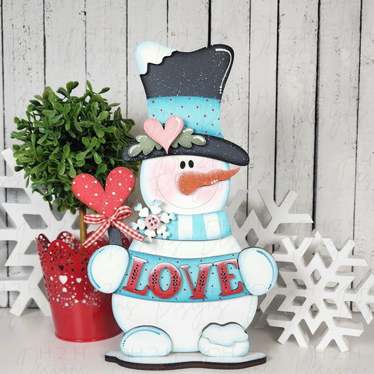 Love Snowman Shelf Sitter