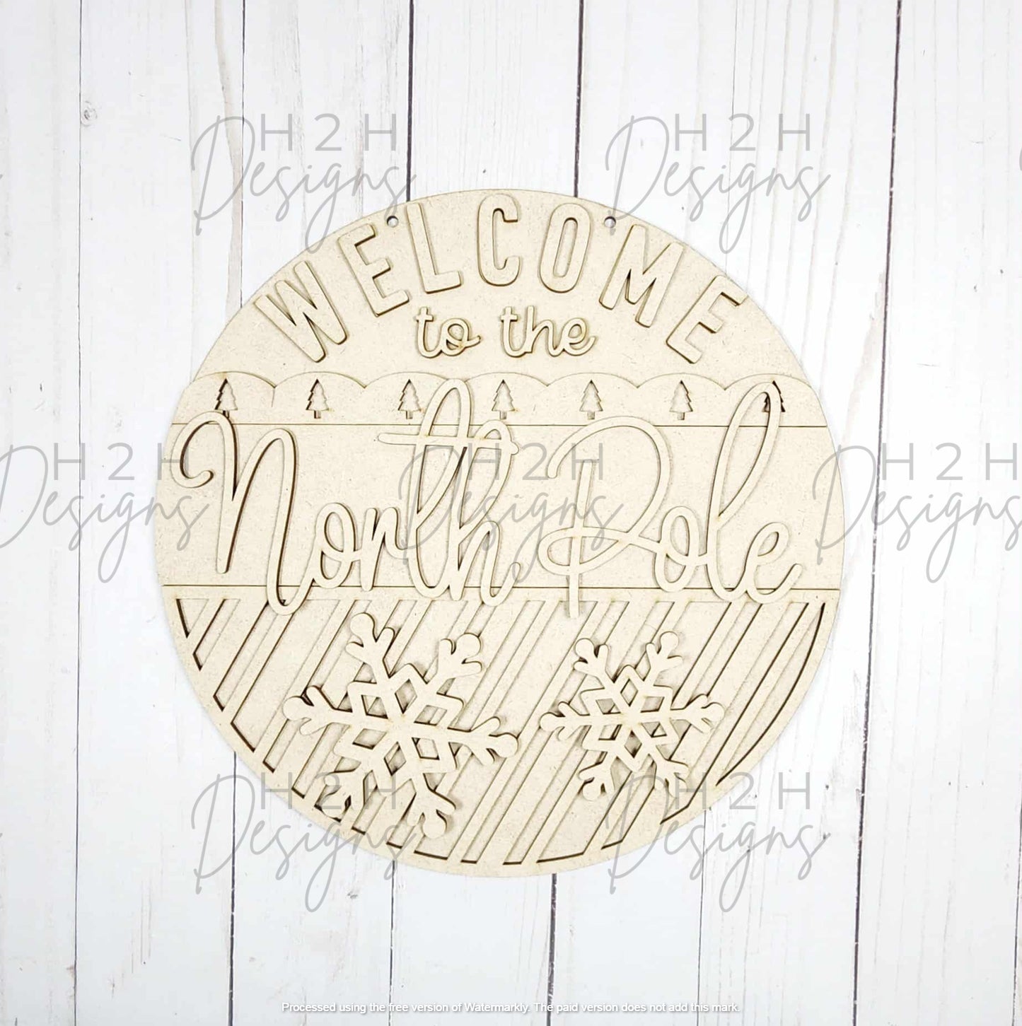 Welcome to the North Pole Sign Kit