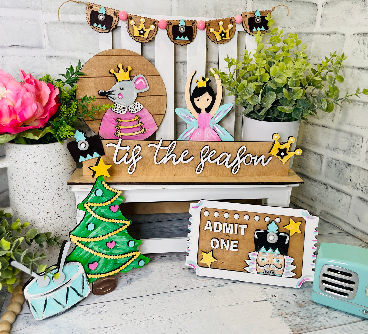 Nutcracker Christmas Tiered Tray DIY Kit