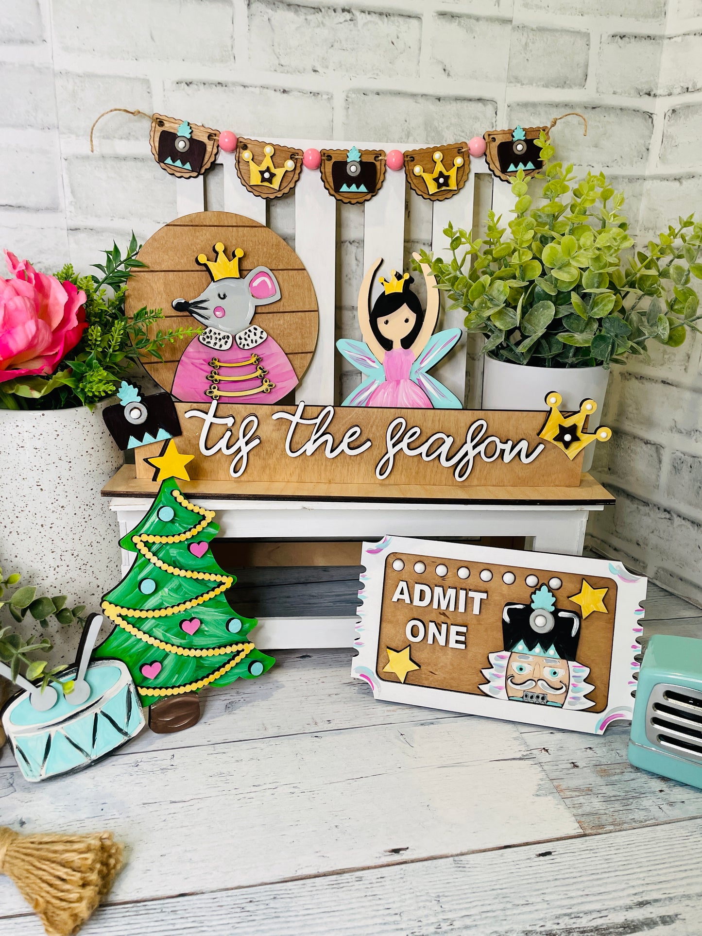 Nutcracker Christmas Tiered Tray DIY Kit