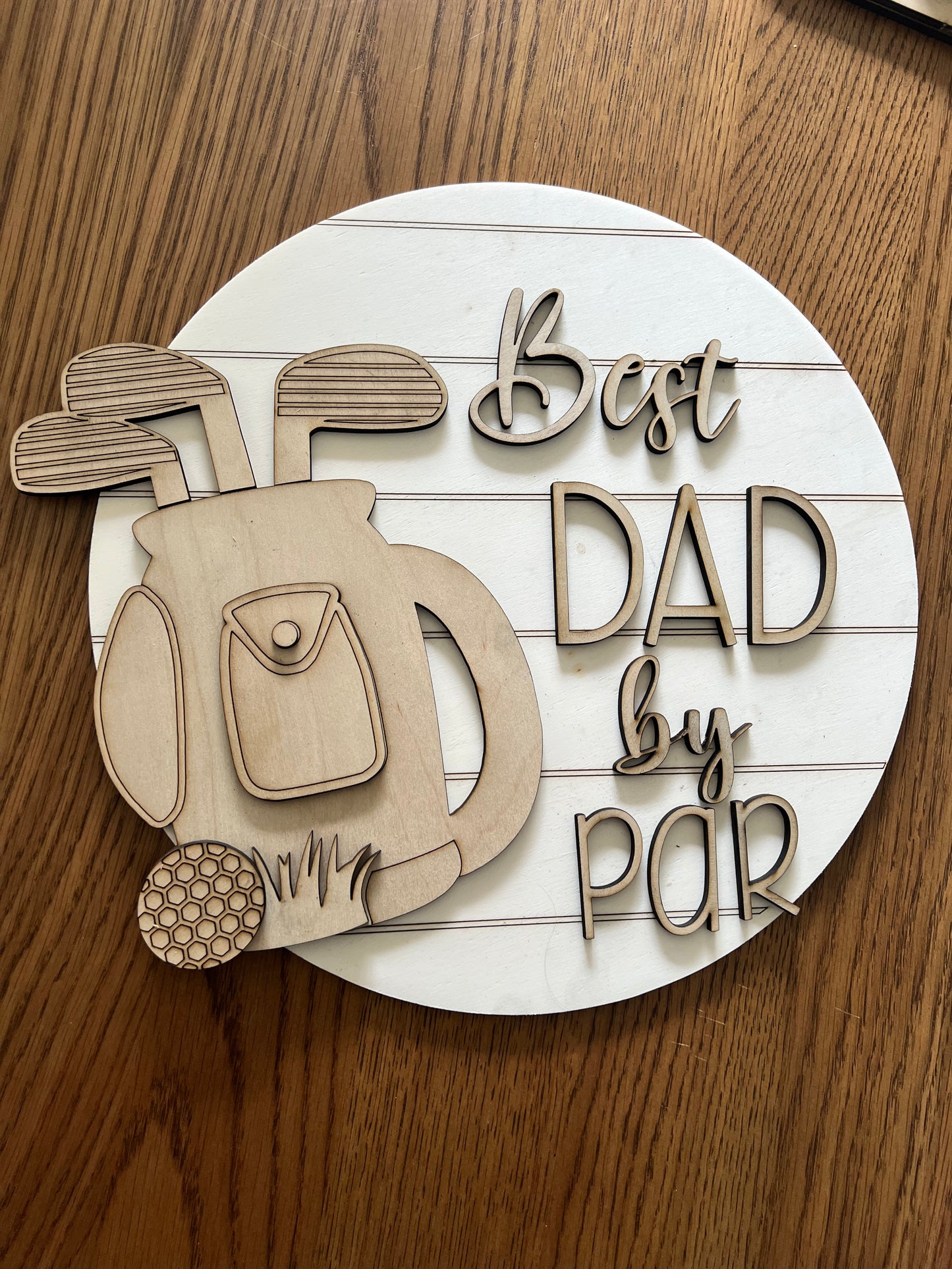 Best Dad by Par Door Sign Kit