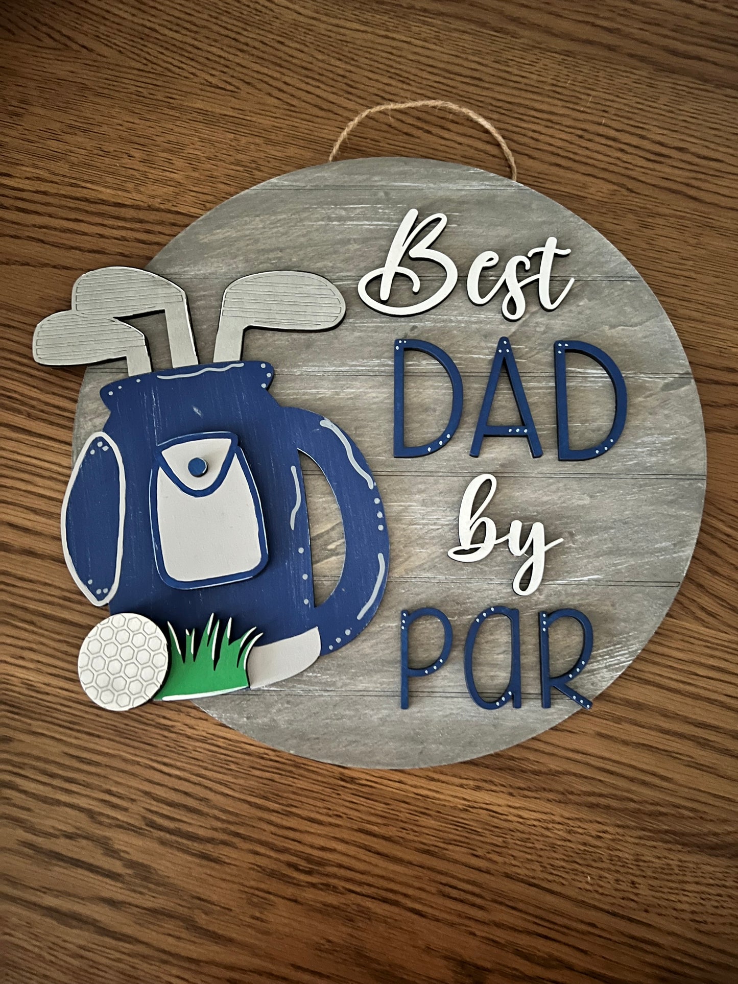 Best Dad by Par Door Sign Kit