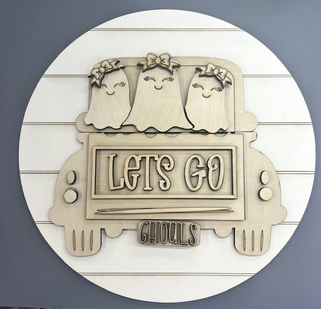 Let's Go Ghouls DIY Door Sign Kit