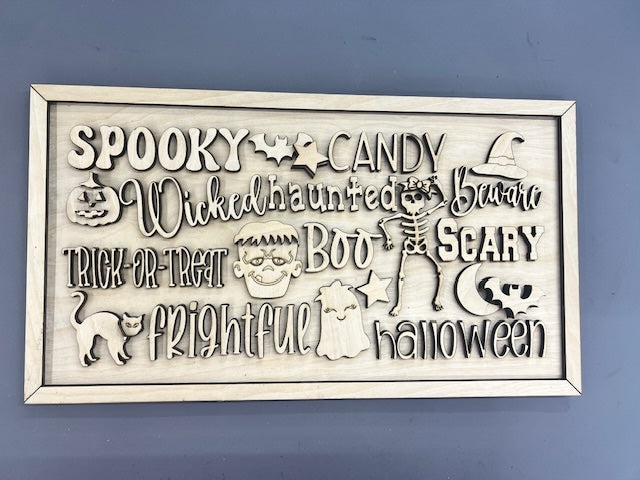 Halloween Sign DIY Kit