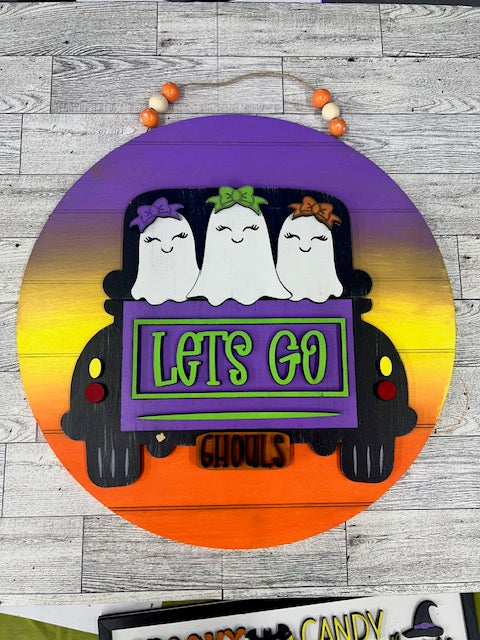 Let's Go Ghouls DIY Door Sign Kit