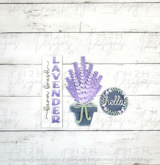 Lavender Barn Door Insert