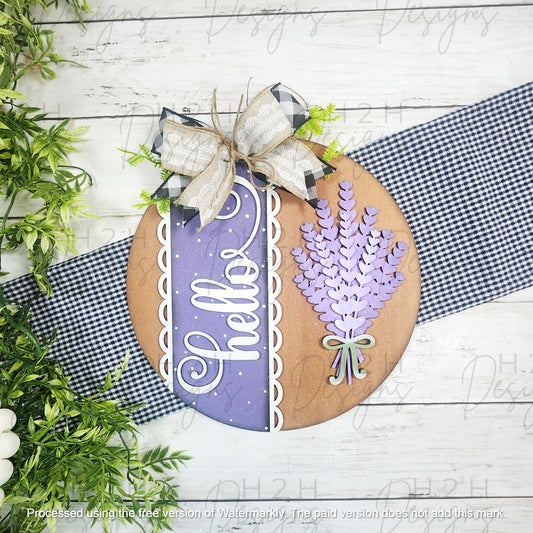 Lavender Hanging Sign