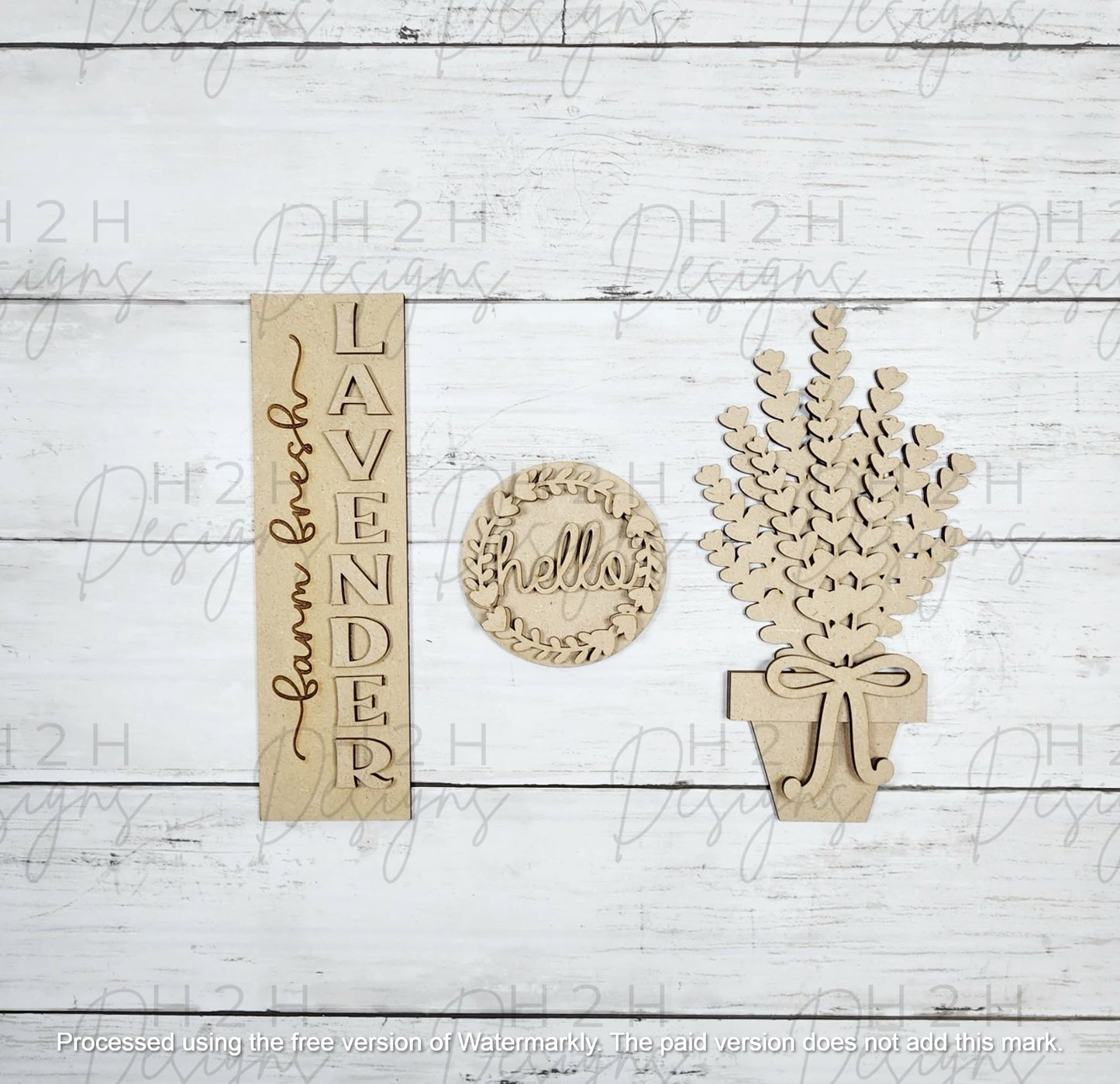Lavender Barn Door Insert